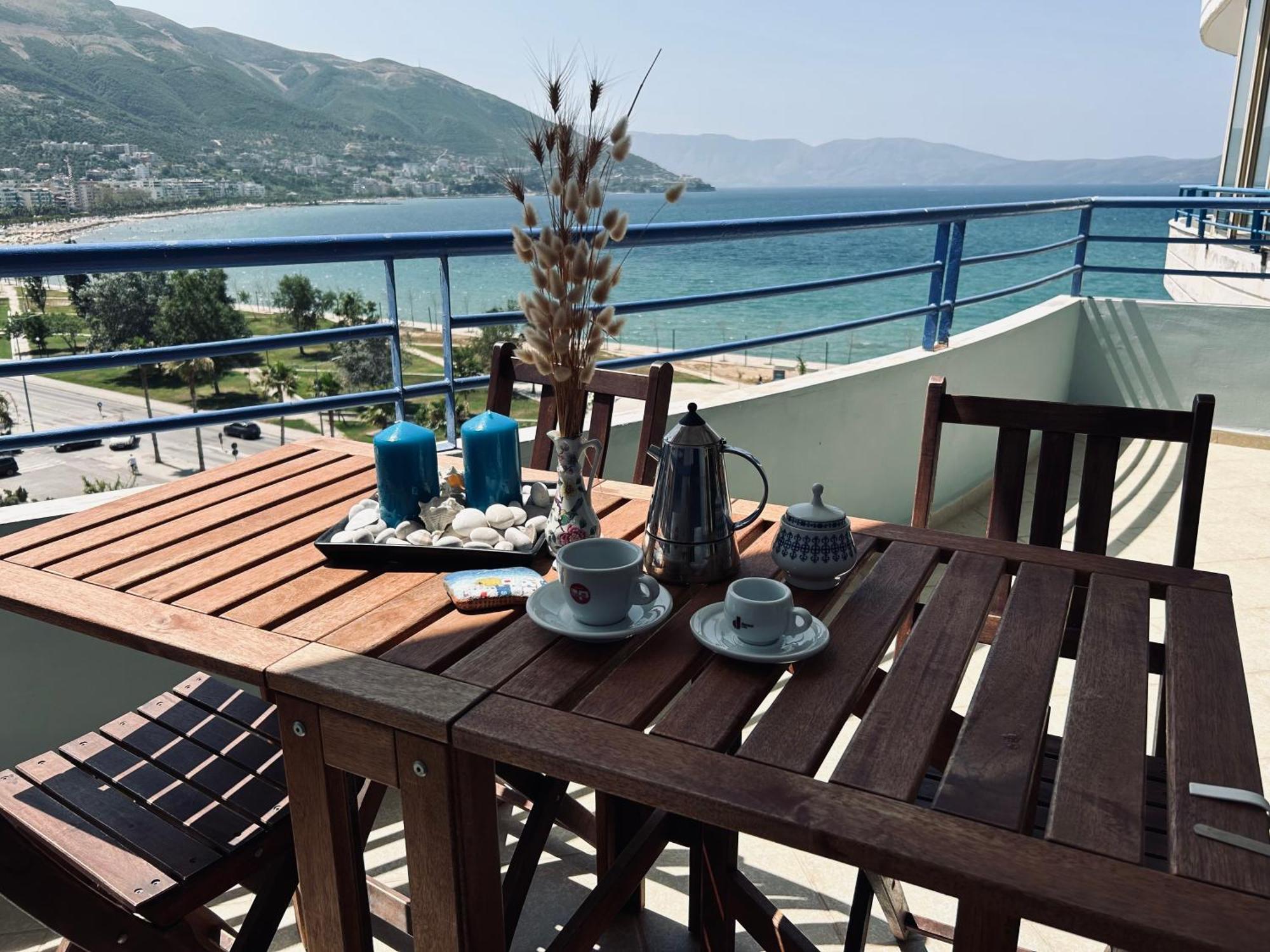 Vlorë Casa Con Vista Mare 아파트 외부 사진